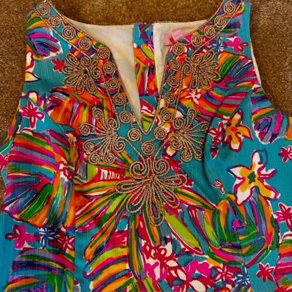 Lilly Pulitzer embroidered dress size 2 - Never worn - Picture 2 of 12